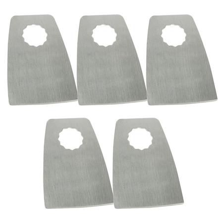 Versa Tool 52mm Flat Cut Stainless Steel Scraper Fits Fein Supercut Oscillating Tools, PK 5 FB5N